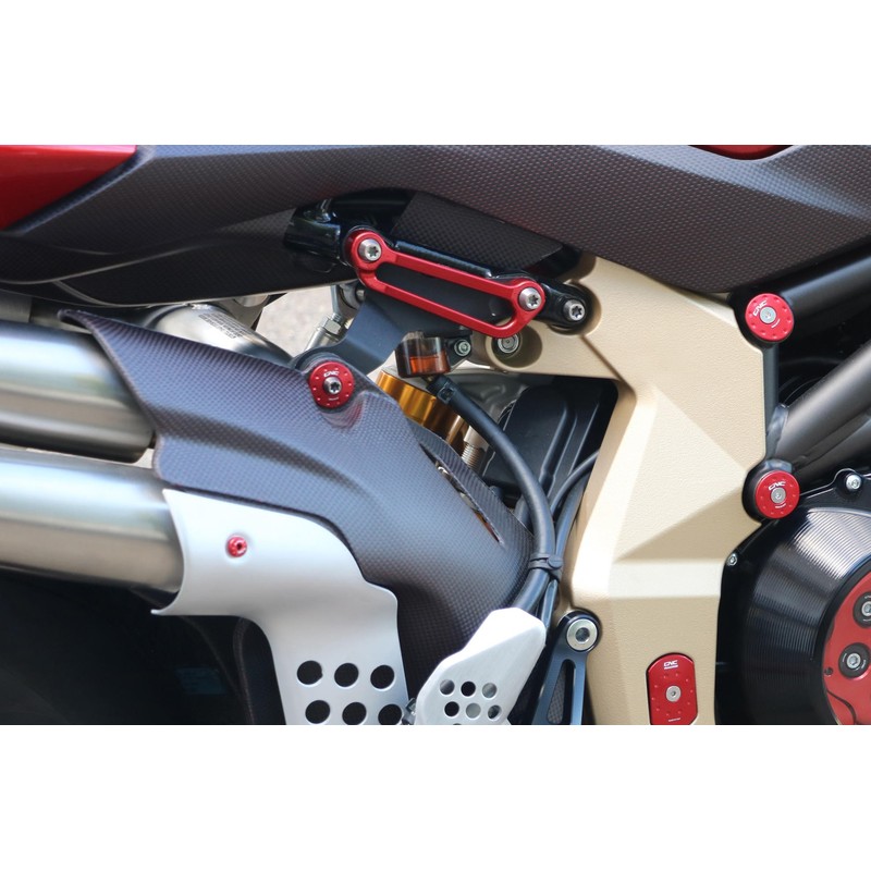 Piastre sostitutive pedane passeggero Mv Agusta Brutale 1000 Nurburgring 2021+ CNC Racing