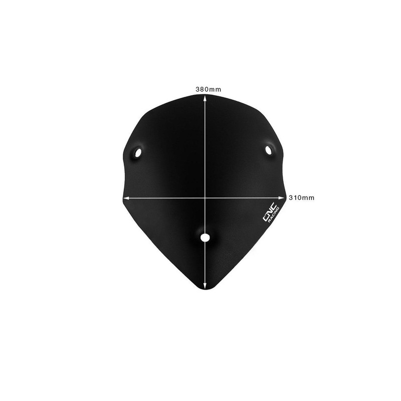 WS350_01 Windscreen Sport Black Ducati Multistrada 1200 Enduro 2016+ CNC Racing