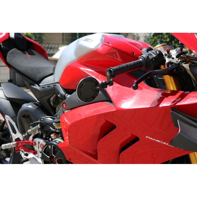 Specchio bar end Rocket destro BICOLOR Ducati CNC Racing MR701_BIC