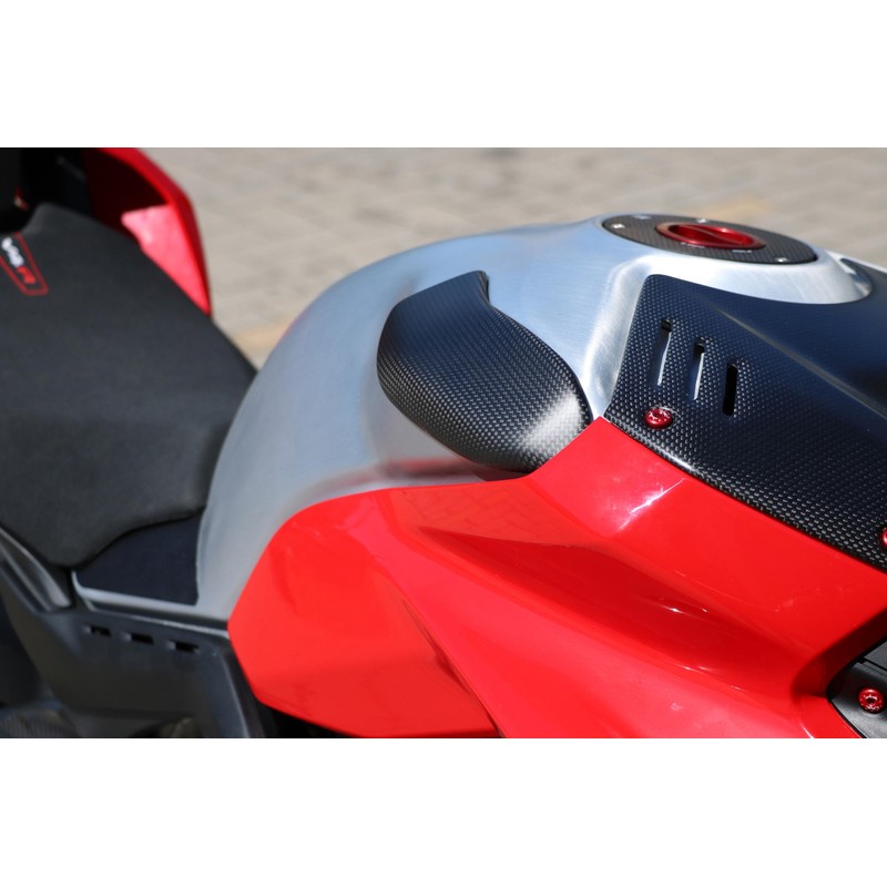 ZP112 Protezioni serbatoio carburante Carbon Kevlar Ducati Streetfighter V4 S 2020+ CNC Racing