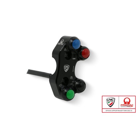SWD19_PR Right handlebar switch OEM and RCS Brembo brake master cylinder Pramac Racing Limited Editi