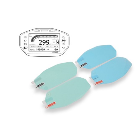 DP004_04 Dashboard Screen Protectors Panigale Ducati Streetfighter V2 955 2022+ CNC Racing