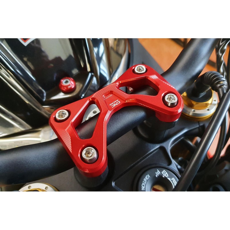 RM256 Handlebar top clamp Moto Guzzi v85 TT Aprilia Tuono V4 1100 Factory 2017+ CNC Racing