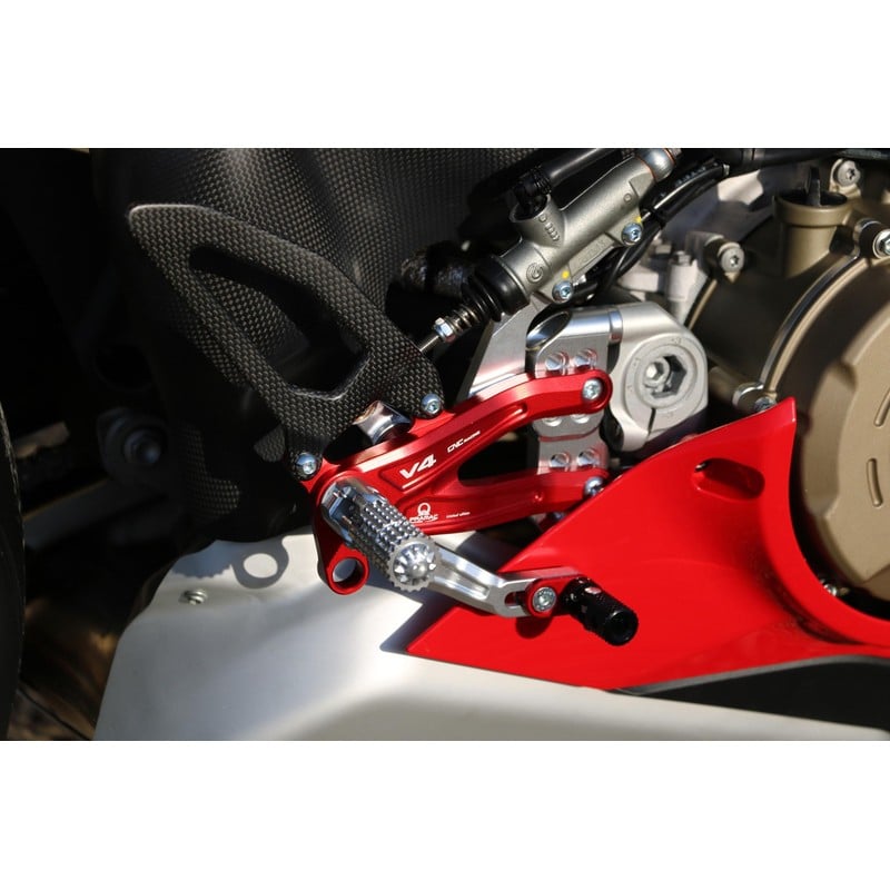 Pedane regolabili Carbon Pramac Racing Limited Edition Ducati Superbike Panigale V4 R 2019+ CNC Racing