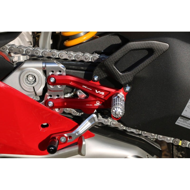 PE408_PR Adjustable rear sets RPS Carbon Pramac Racing Limited Edition Ducati Superbike Panigale V4