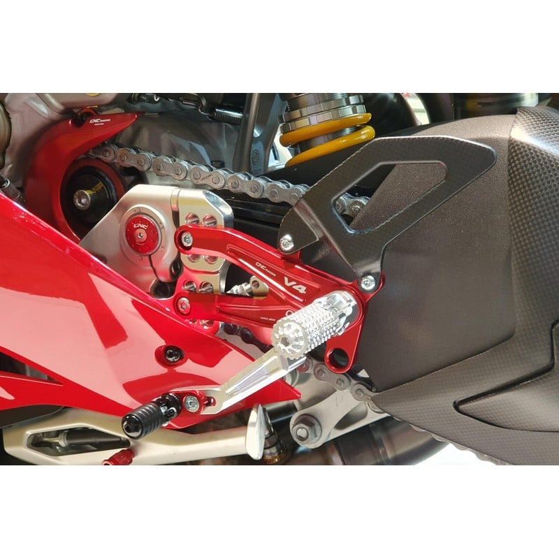 Pedane regolabili Carbon Pramac Racing Limited Edition Ducati Superbike Panigale V4 R 2019+ CNC Racing