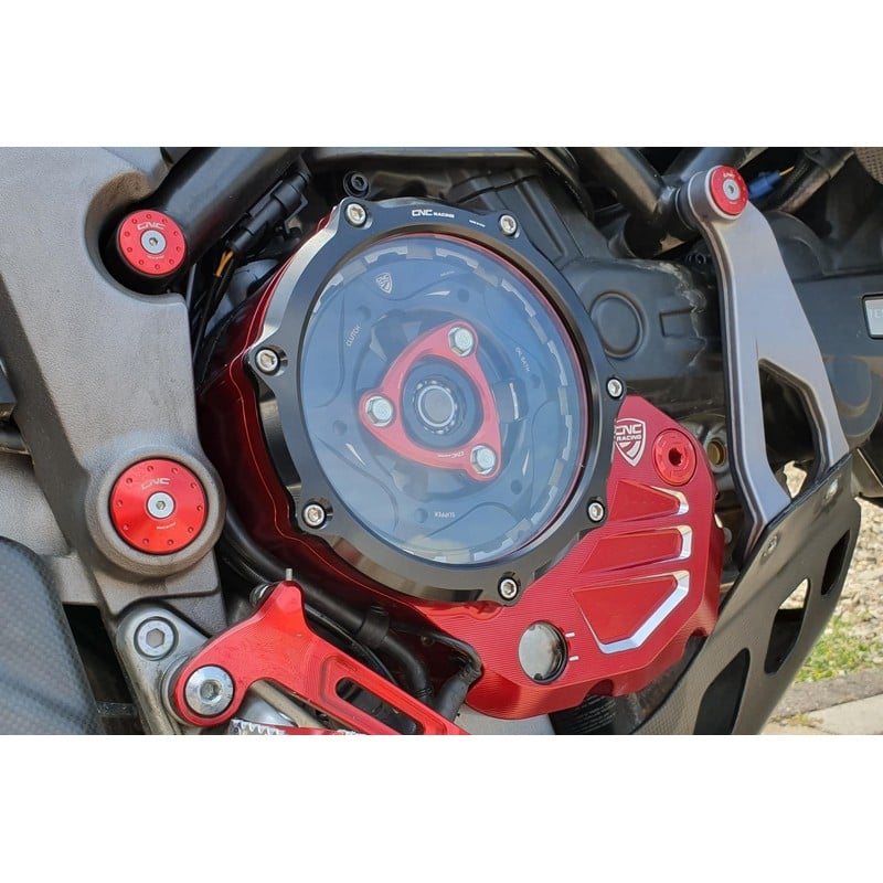 Carter trasparente per frizioni ad olio BICOLOR Ducati Diavel 1260 S 2019+ CNC Racing