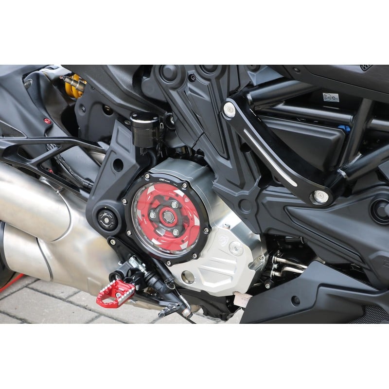 Carter trasparente per frizioni ad olio BICOLOR Ducati Diavel 1260 S 2019+ CNC Racing