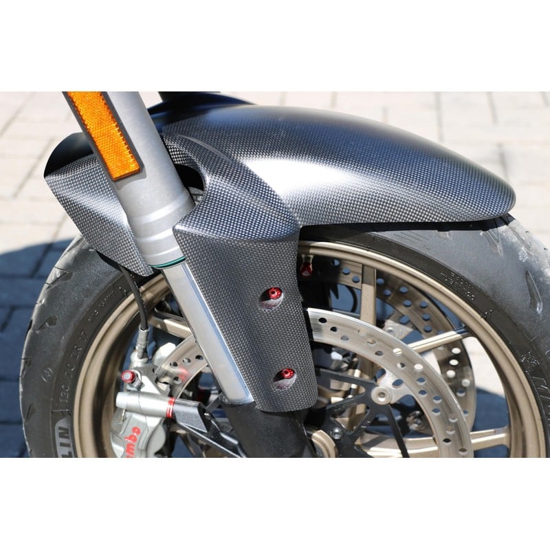 ZA517 Front mudguard Matt Carbon Ducati Multistrada 1200 S Pikes Peak 2016+ CNC Racing