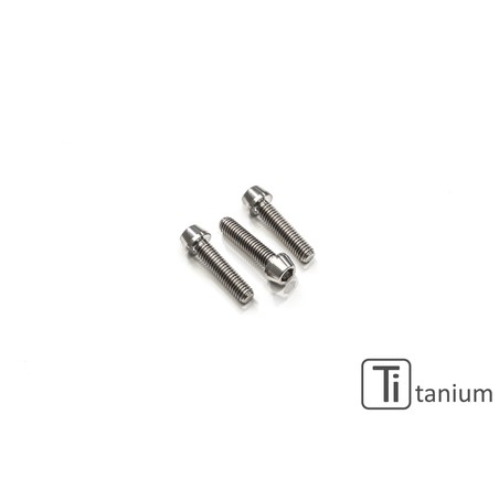 KV383_TI_03 Screws set front sprocket cover M6x20 (3 pcs) Titanium Ducati Multistrada 1260 S Pikes P