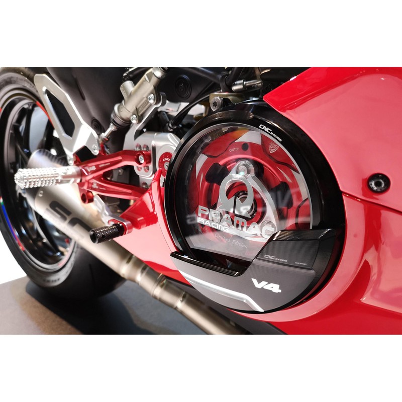 CA210_PR_01 Clear oil bath clutch cover Pramac Racing Limited Edition Ducati Superbike Panigale V4 S