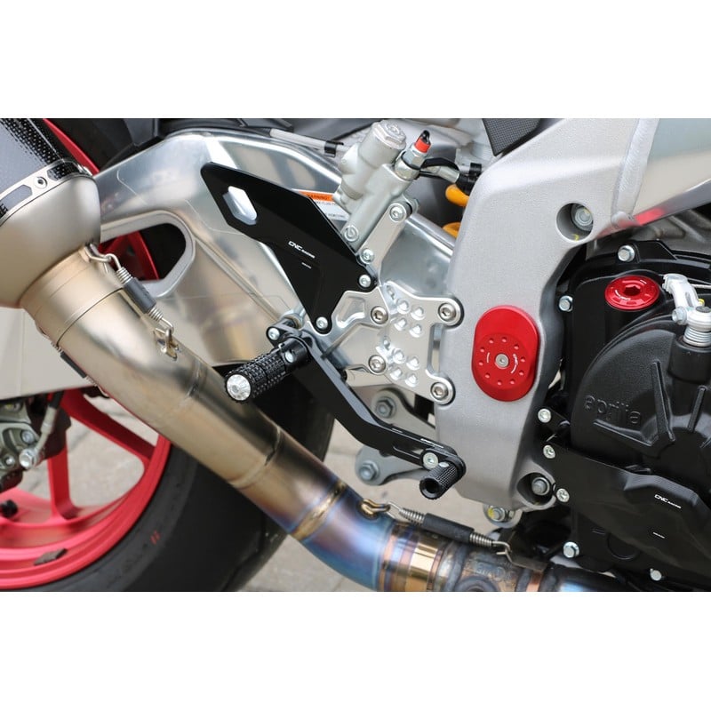 Pedane regolabili Tuono Aprilia Rsv4 Racing Factory 2017+ CNC Racing