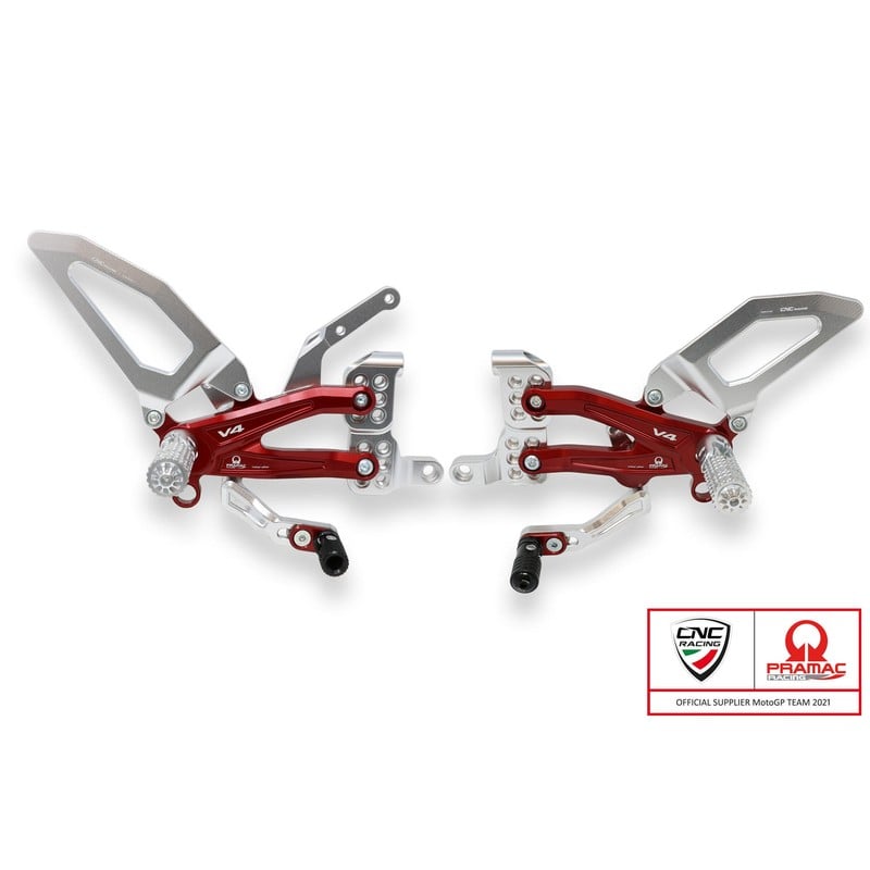 PE406_PR Adjustable rear sets series for S and Speciale Pramac Racing limited Edition Ducati Superbi