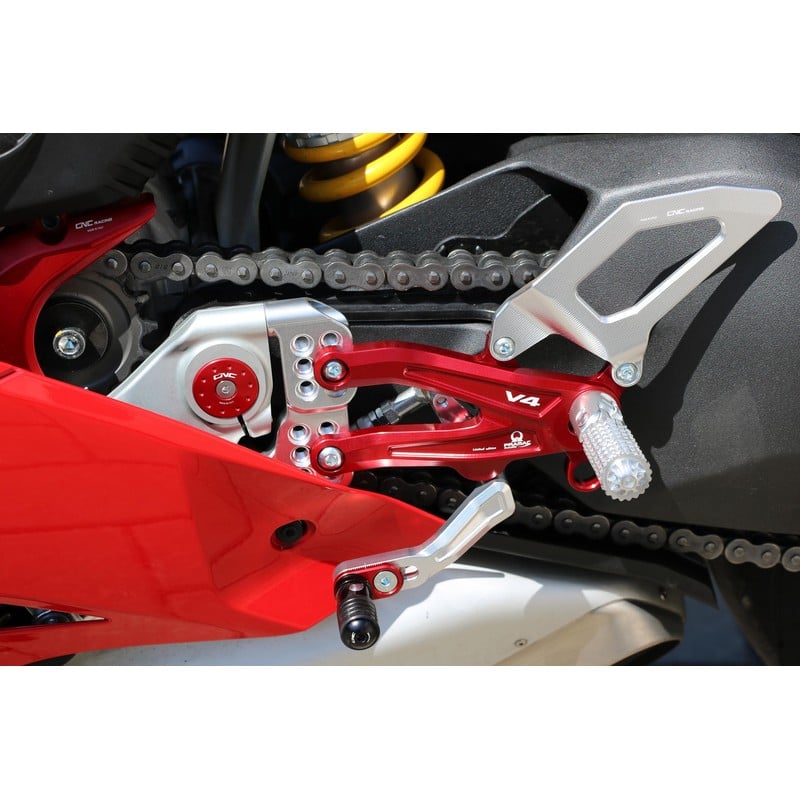 Pedane regolabili Pramac Racing Limited Edition Ducati Superbike Panigale V4 R 2019+ CNC Racing