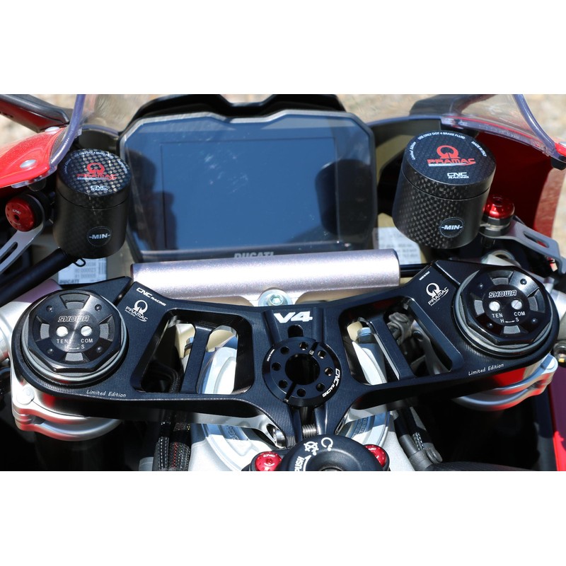 PST15_PR Triple clamps Top Yoke Pramac Racing Lim. Ed. Ducati Superbike Panigale V4 R 2019+ CNC Raci