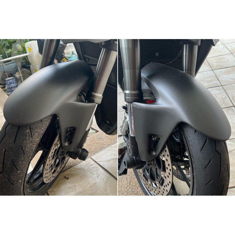 ZA861_01 Front mudguard Matt Carbon Ducati Superbike Panigale V4 R 2019+ CNC Racing