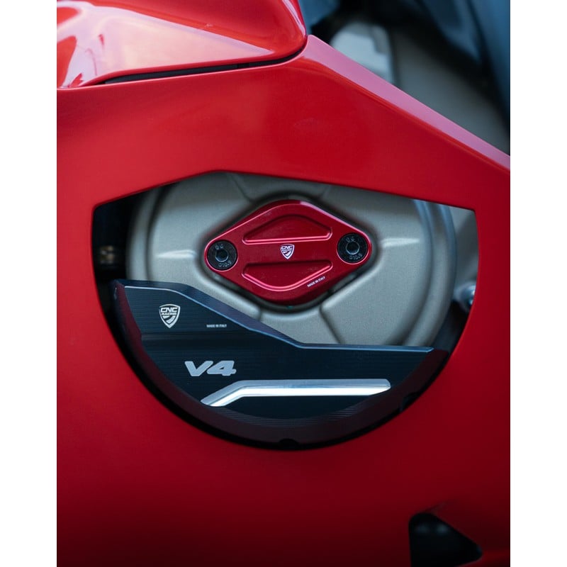 CF265 Cover ispezione fase in alluminio per Ducati Diavel V4 RS 2026+ CNC Racing