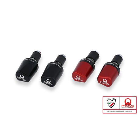 CM236_PR_MOTO_GUZZI Contrappesi manubrio LOOK Pramac Racing Limited Edition Moto Guzzi CNC Racing CM
