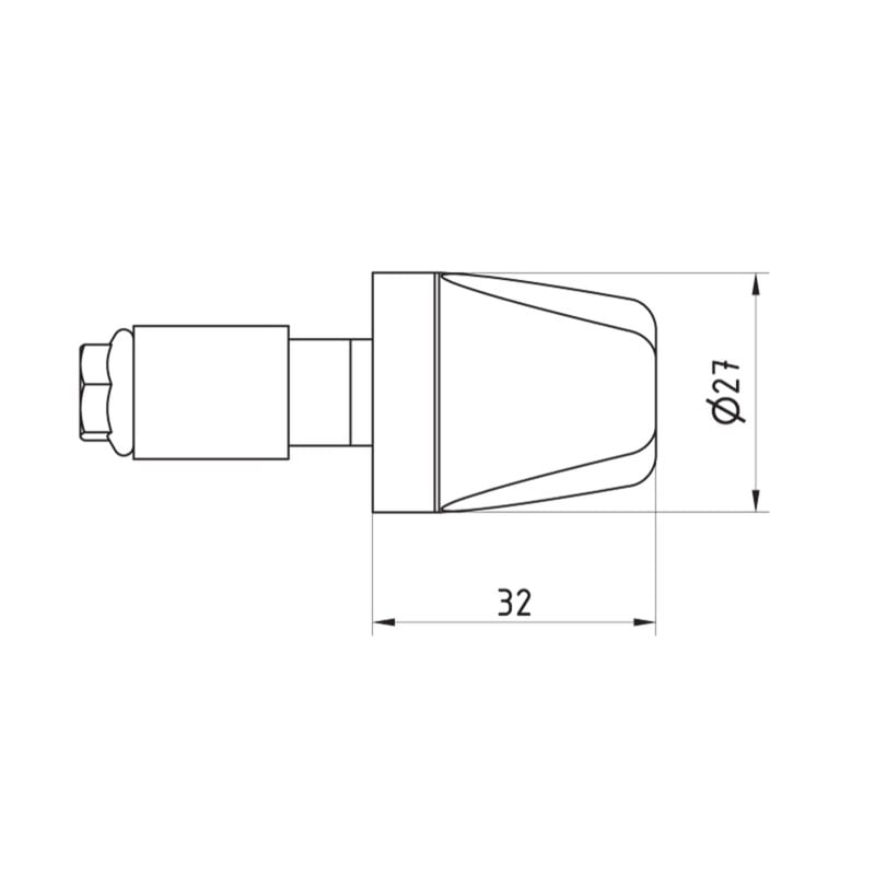 CM236_PR_MOTO_GUZZI Handlebar ends LOOK Pramac Racing Limited Edition Moto Guzzi CNC Racing CM236_PR
