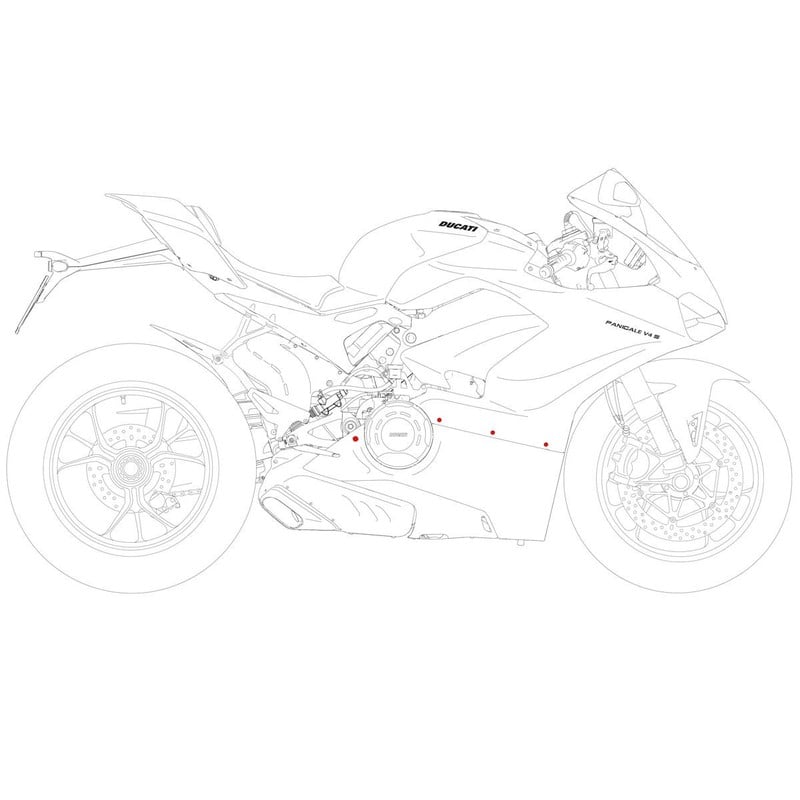 KV441 Fairing screw kit Ducati Superbike Panigale V4 R 2019+ CNC Racing