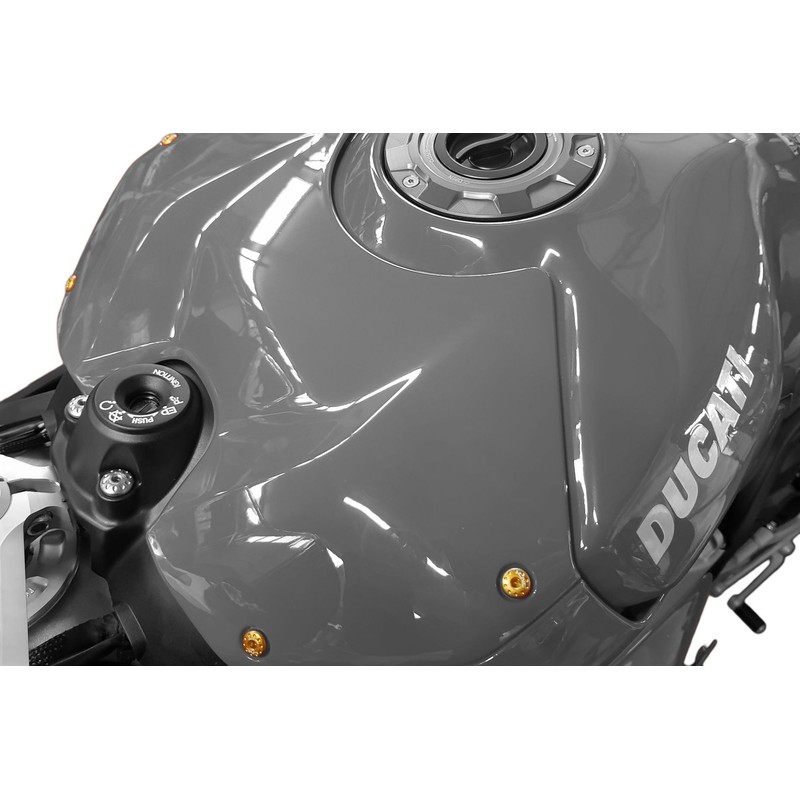 KV398_04 Screw set Fuel tank cover Panigale Ducati Streetfighter V4 S 2020+ CNC Racing