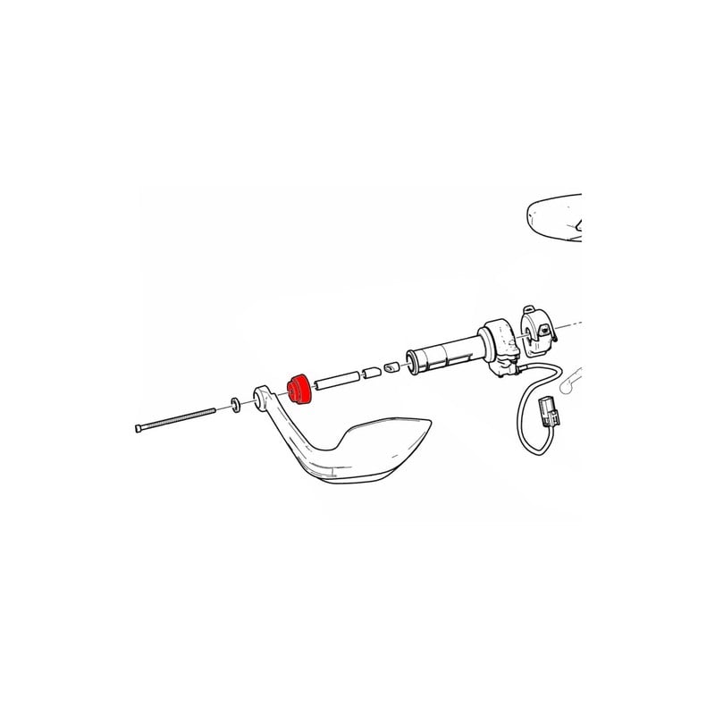 CM240_03 Handlebar ends Ducati Hypermotard 698 Mono 2024+ CNC Racing