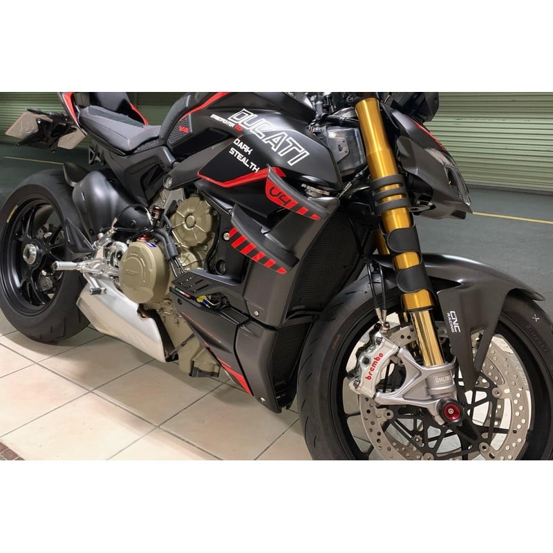 ZA988 Radiator side covers carbon Ducati Streetfighter V4 S 2020+ CNC Racing