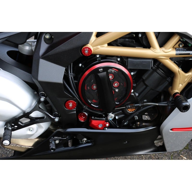 Carter frizione trasparente con comando a filo Edizione Bicolore Mv Agusta Brutale 3 675 2012+ CNC Racing