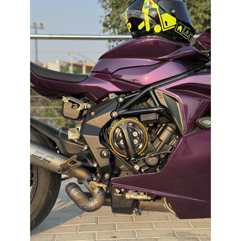 CA301_BIC Clear clutch cover cable control Bicolor Edition Mv Agusta Brutale 3 675 2012+ CNC Racing