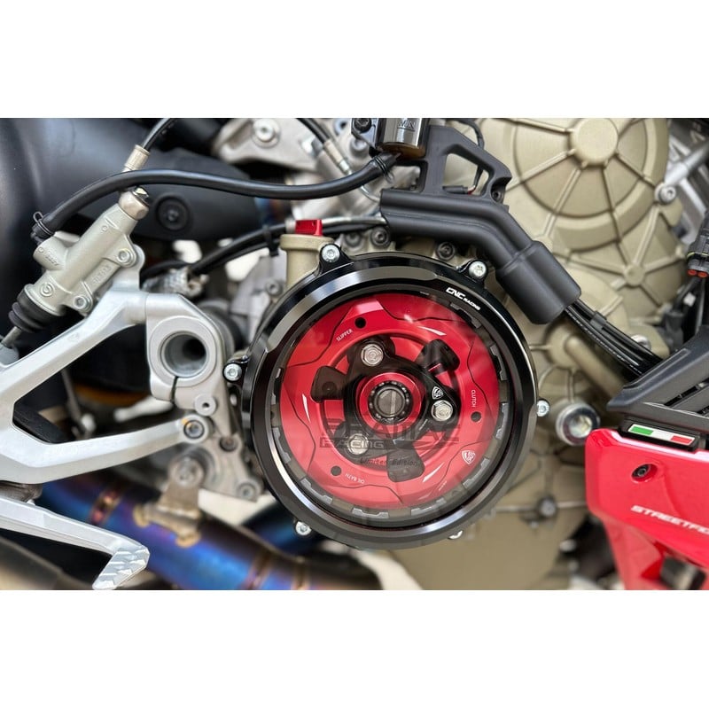 Carter trasparente per frizioni ad olio Pramac Racing Limited Edition Ducati Streetfighter V4 S 2020+ CNC Racing