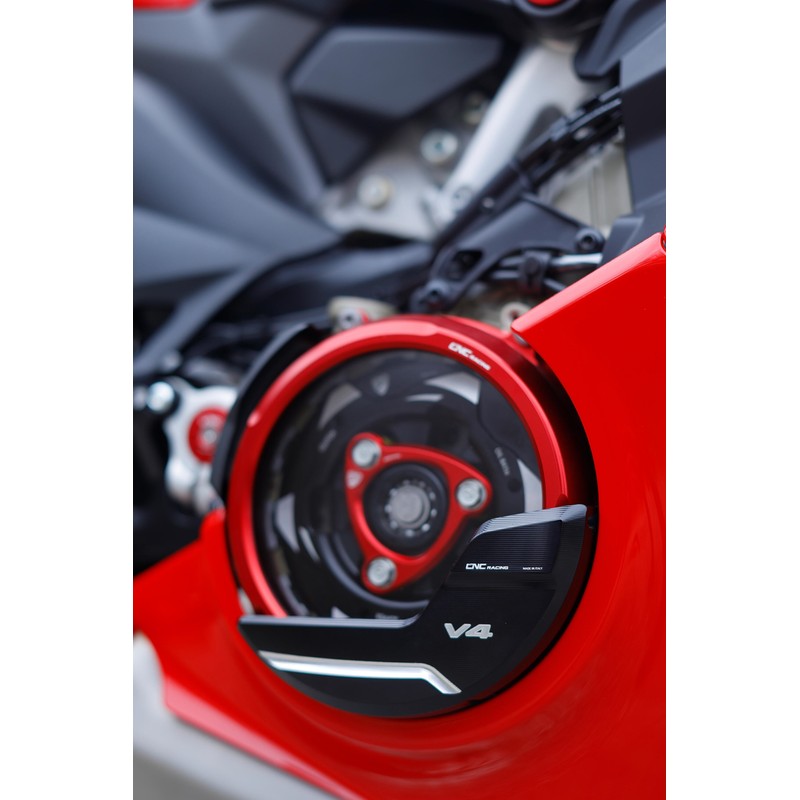 CA210_01 Carter trasparente per frizioni a olio Ducati Superbike Panigale V4 S 2018+ CNC Racing