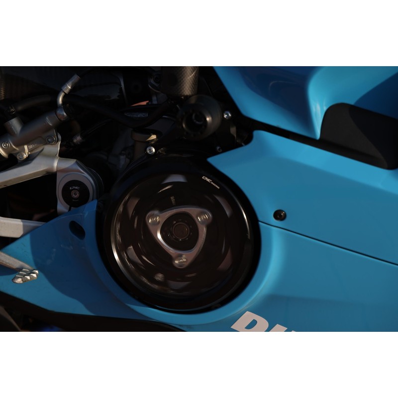 CA210_01 Carter trasparente per frizioni a olio Ducati Superbike Panigale V4 S 2018+ CNC Racing