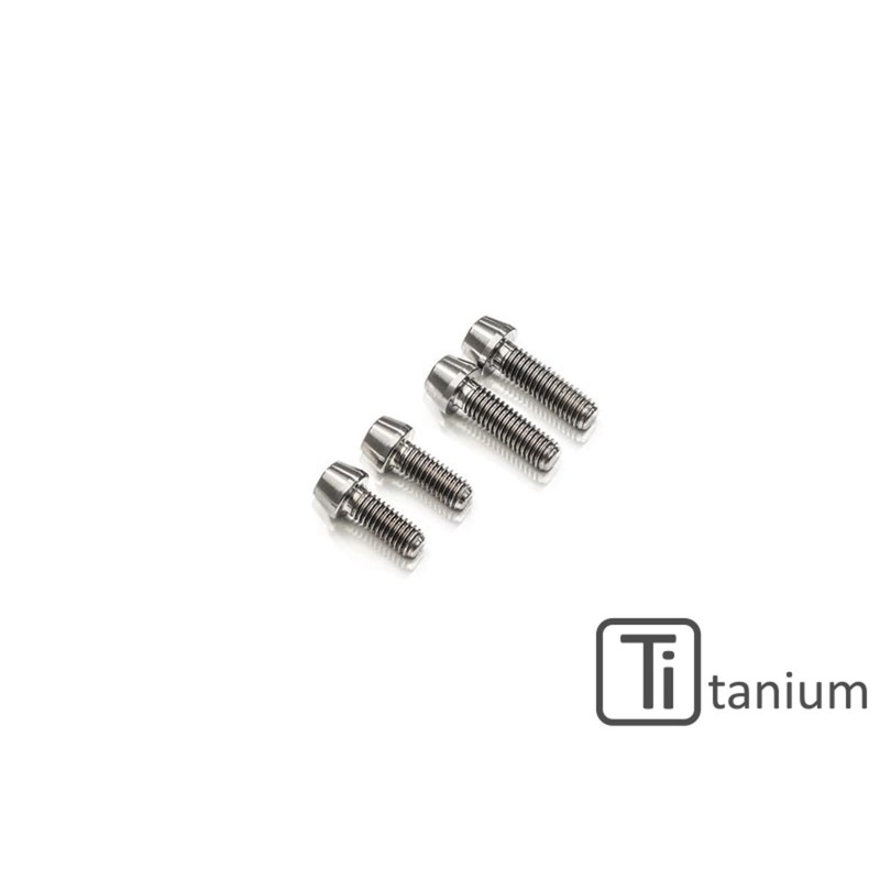 KV440_TI HEADLIGHT SCREW SET (4 pcs) TITANIUM Mv Agusta Brutale 3 800 RC E4 2018+ CNC Racing
