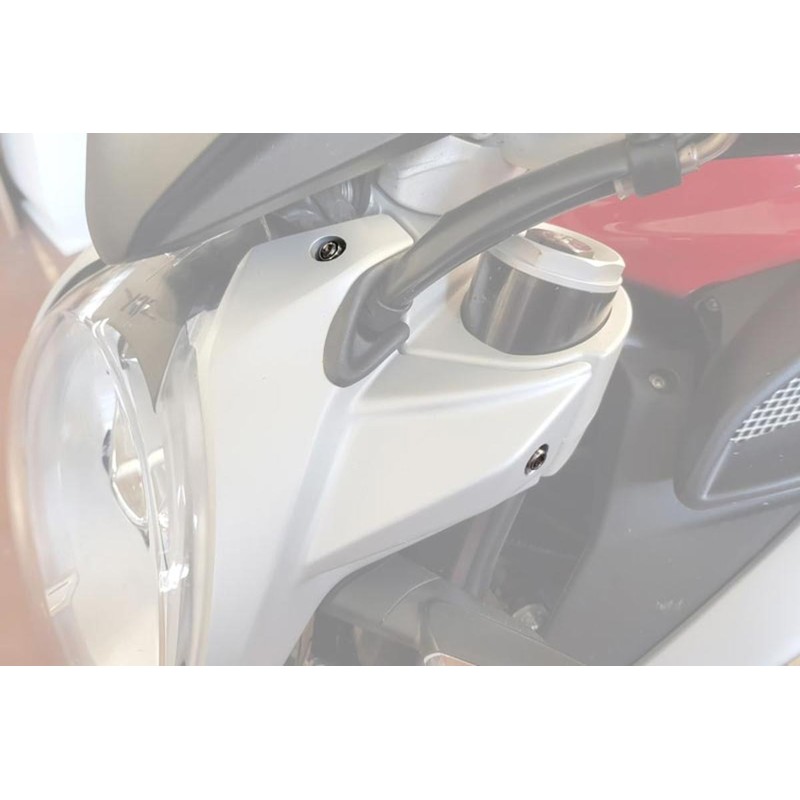 KV440_TI HEADLIGHT SCREW SET (4 pcs) TITANIUM Mv Agusta Brutale 3 800 RC E4 2018+ CNC Racing