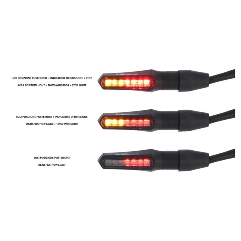 ID019_DUCATI Frecce led Task posteriori + luce posizione e stop Ducati CNC Racing ID019