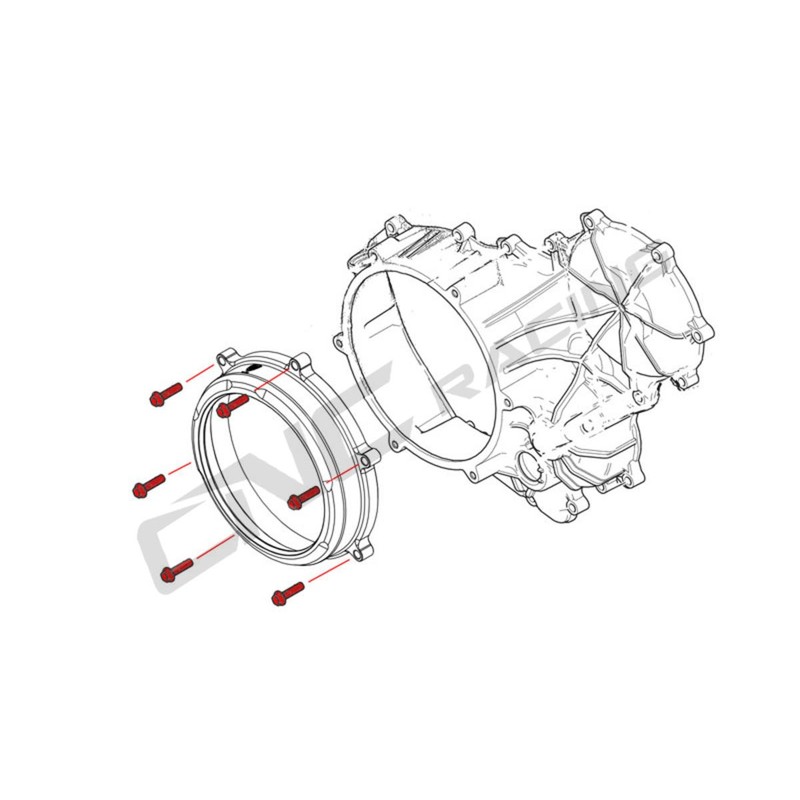 KV430_TI Clutch cover SBK Panigale series screw kit Titanium Ducati Streetfighter V2 955 2022+ CNC R