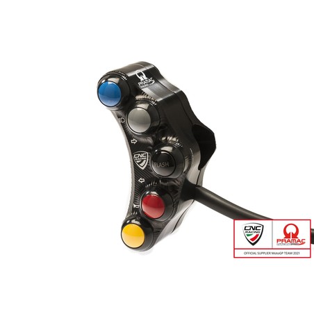 SWD08_PR LEFT HANDLEBAR SWITCH PRAMAC RACING LIM. ED STREET USE Ducati Superbike 1098 R 2008+ CNC Ra