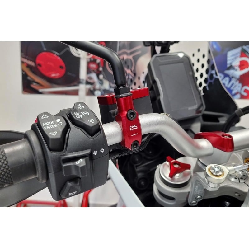 CV010_APRILIA Brembo Master cylinder clamp with Mirror Mount thread M10 right Aprilia CNC Racing CV0