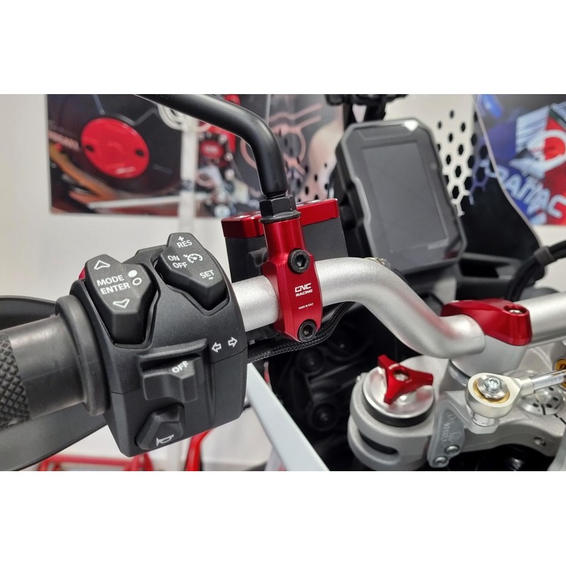Cavallotto pompe Brembo foro specchio filettatura M10 destra Aprilia CNC Racing CV010