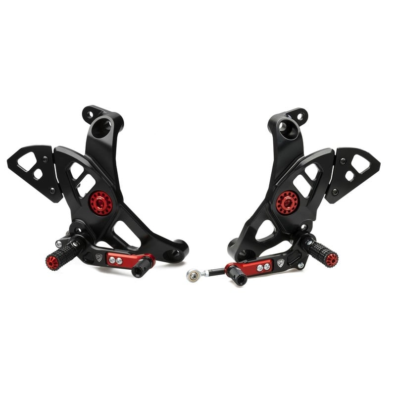 PE444 ADJUSTABLE REAR SETS Ducati Monster 1200 R 2016+ CNC Racing