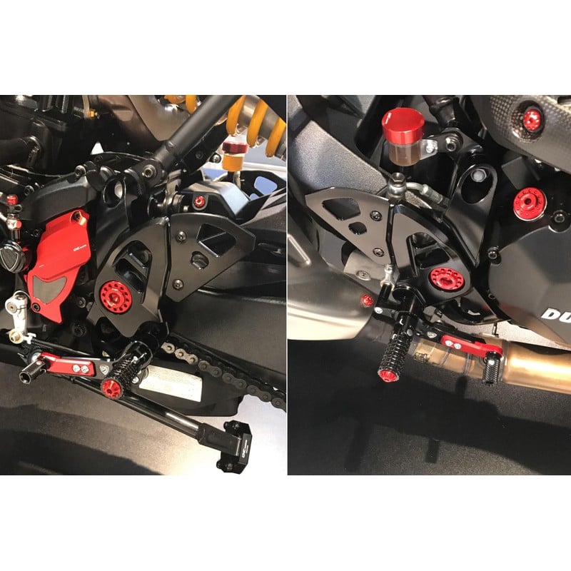 Pedane regolabili Ducati Monster 1200 R 2016+ CNC Racing