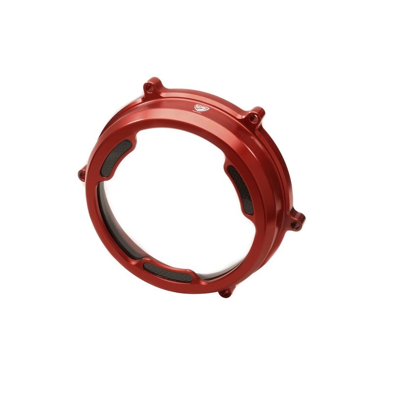 Carter trasparente con inserti in carbonio per frizioni a olio 959 1299 Ducati Superbike 1199 Panigale R 2013+ CNC Racing