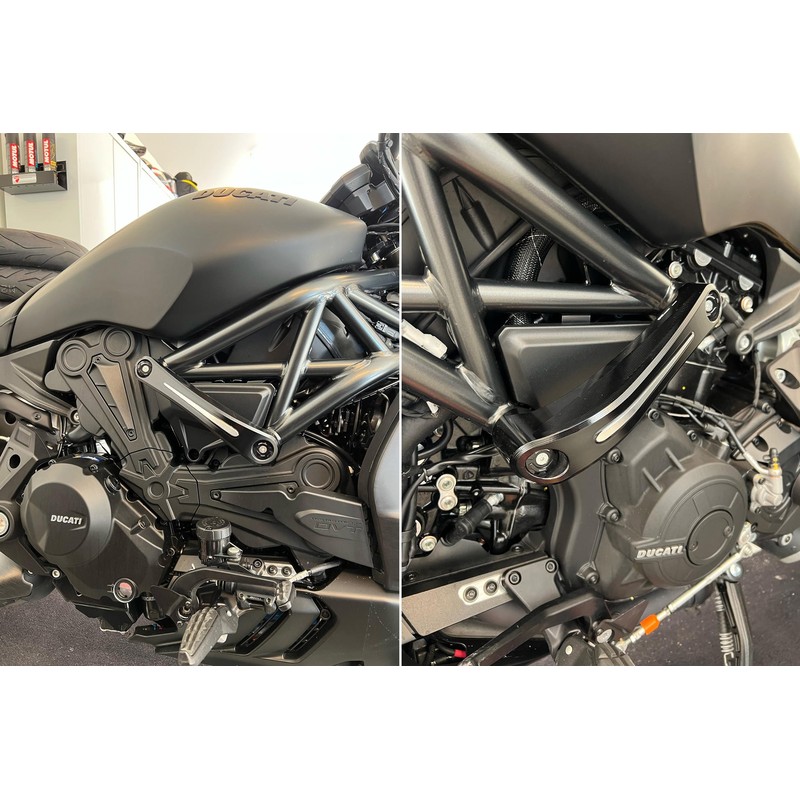 TC401_BIC FRAME SLIDER XDIAVEL BICOLOR Ducati Diavel 1260 S 2019+ CNC Racing
