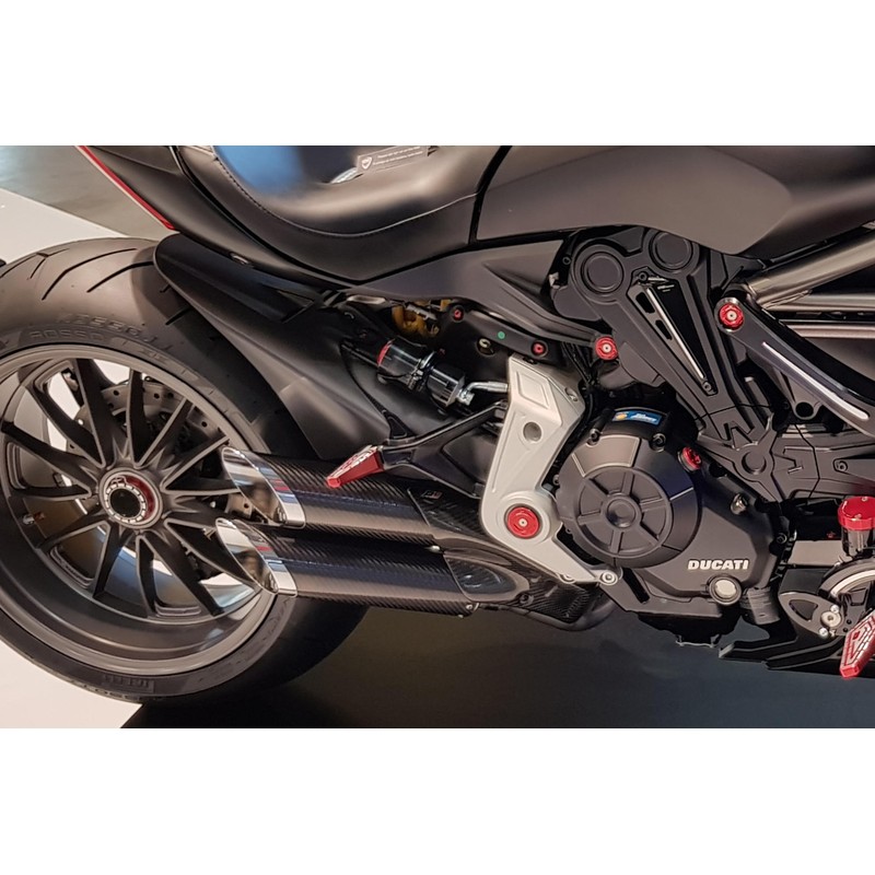 Supporto serbatoio ammortizzatore posteriore bicolore Ducati Xdiavel 1262 S 2016+ CNC Racing