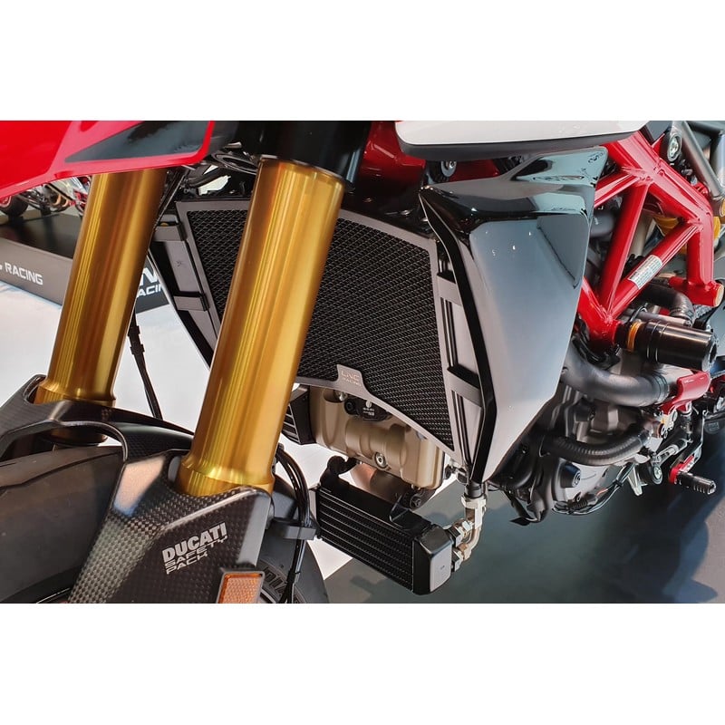 RA012 Radiator guard Monster Supersport Ducati Hypermotard 950 Sp 2019+ CNC Racing
