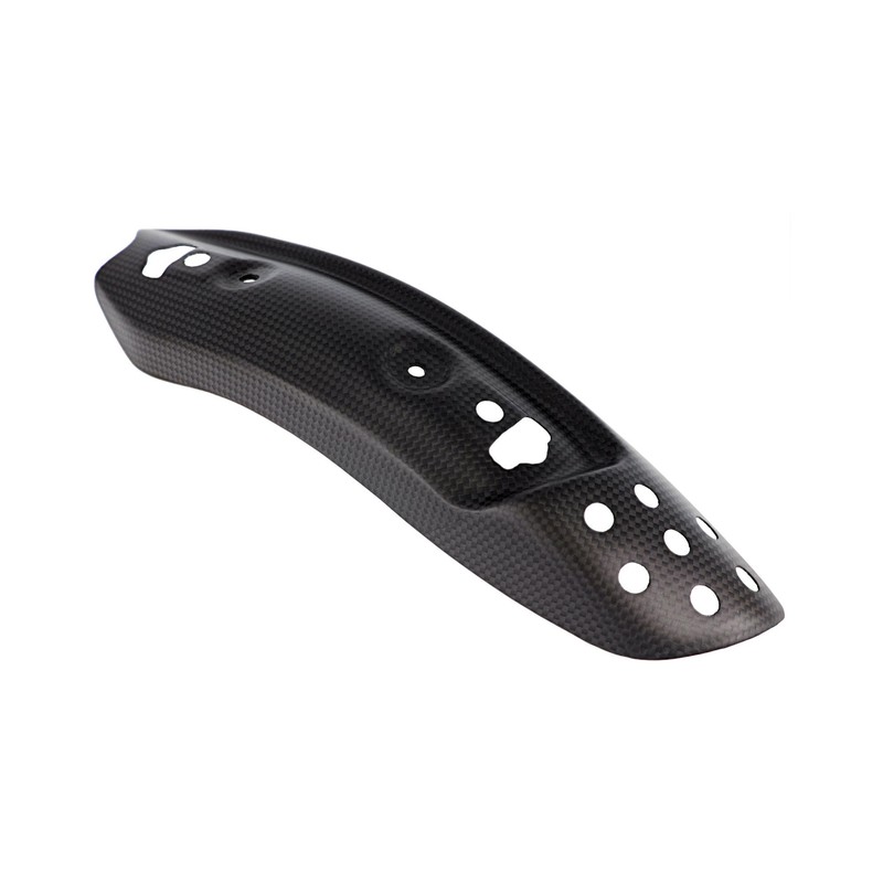 Supporto paracalore collettore carbonio opaco Ducati Monster 797 2017+ CNC Racing