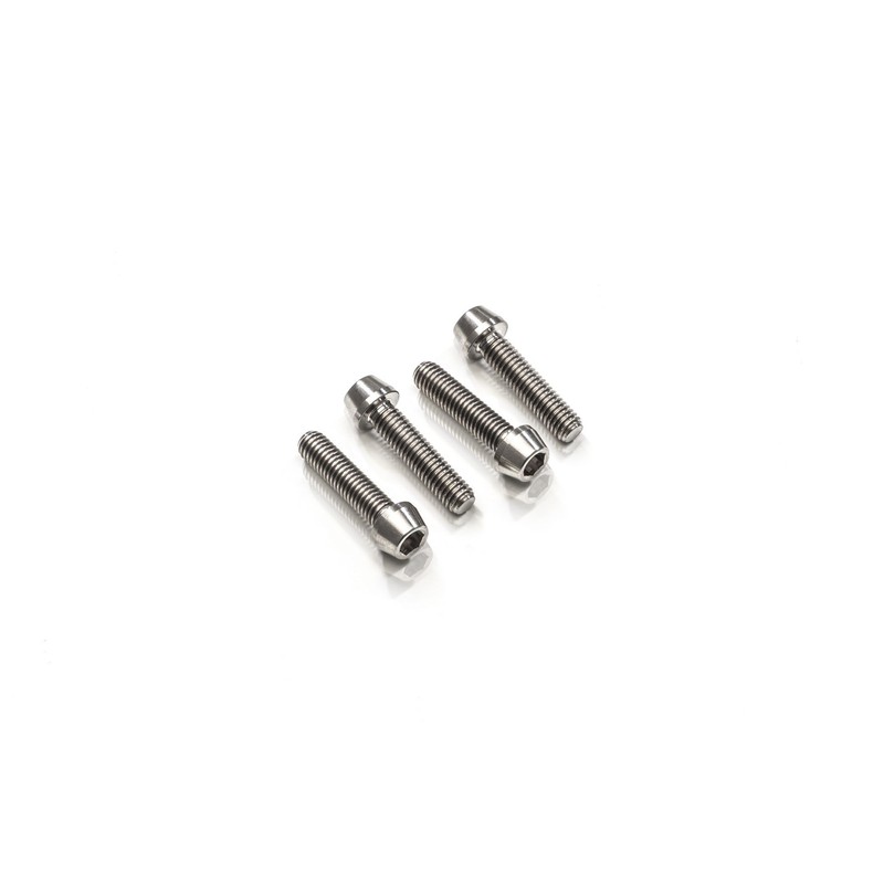 KV381_TI Screws set front axle clamp M6x30 (4 pcs) Titanium Ducati Diavel 1200 2010+ CNC Racing