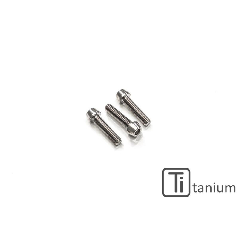 KV384_TI_01_DUCATI Screws set clutch slave cylinder M6x16 (3 pcs) Titanium Ducati CNC Racing KV384_T