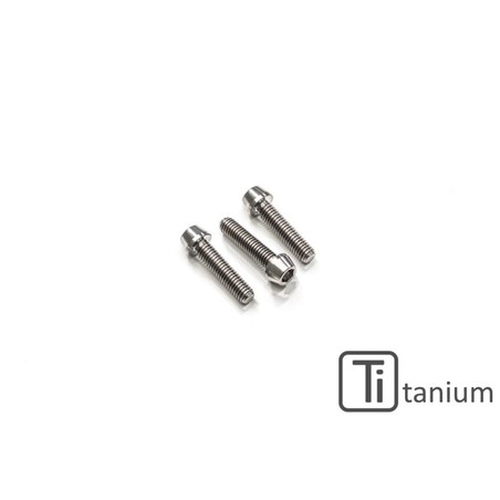 KV384_TI_01_DUCATI Screws set clutch slave cylinder M6x16 (3 pcs) Titanium Ducati CNC Racing KV384_T