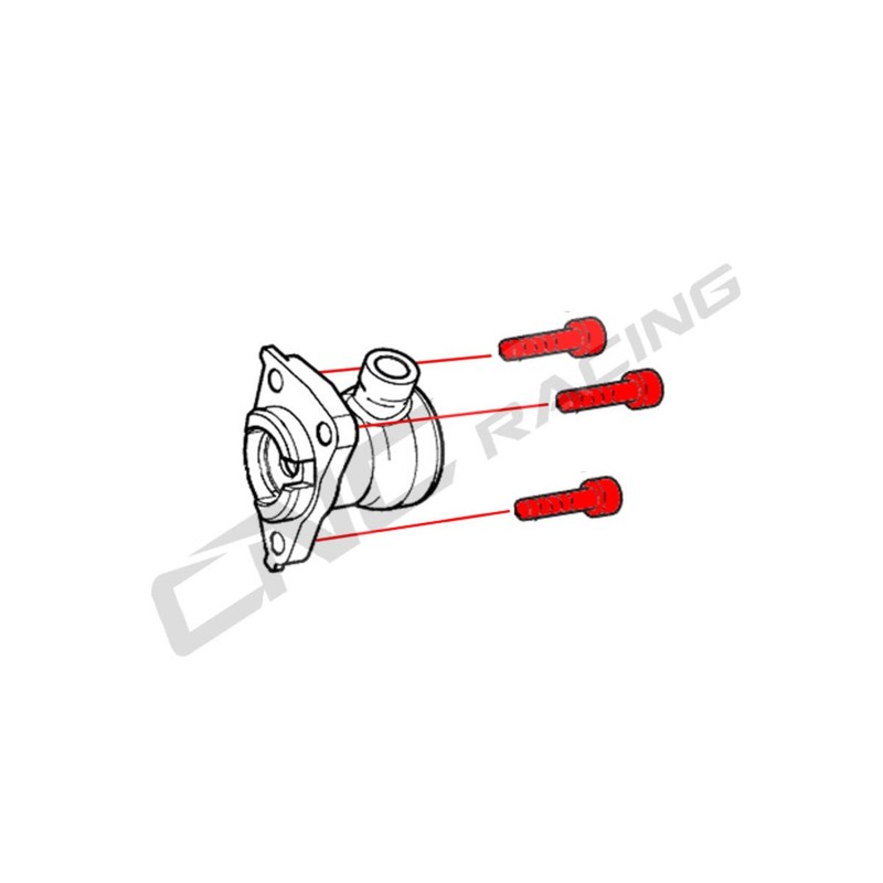 KV383_TI_01 Screws set clutch slave cylinder M6x20 (3 pcs) Titanium Ducati Multistrada 1200 Enduro 2